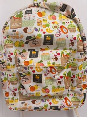 🍓Eden In Love Print Canvas Backpack 🍌